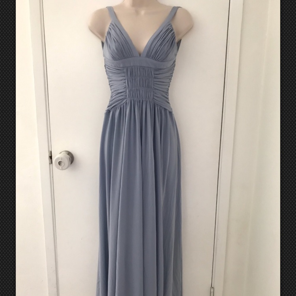 BCBGMaxAzria jersey dusty blue dress size XS